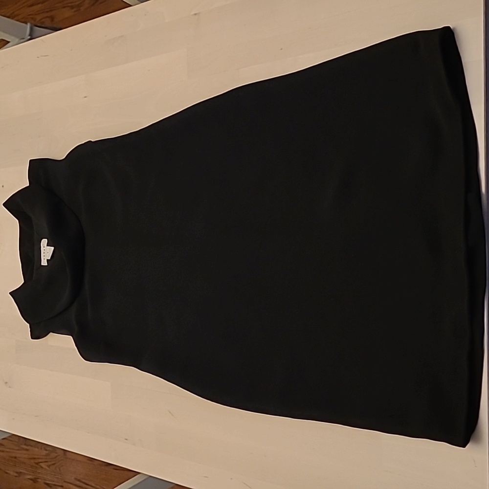 EUC Kenar Cowl Neck Sleeveless Black Lined Dress